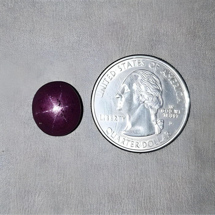 13.70cts Natural Untreated Star Ruby Gemstone Oval Shape Cabochon 13*11.5mm