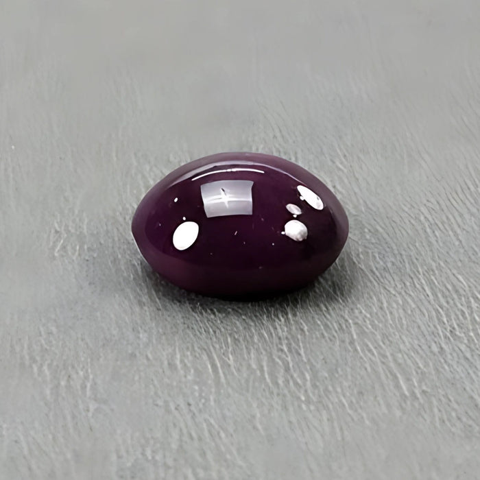 14.65cts Natural Untreated Star Ruby Gemstone Oval Shape Cabochon 14.5*13.5mm