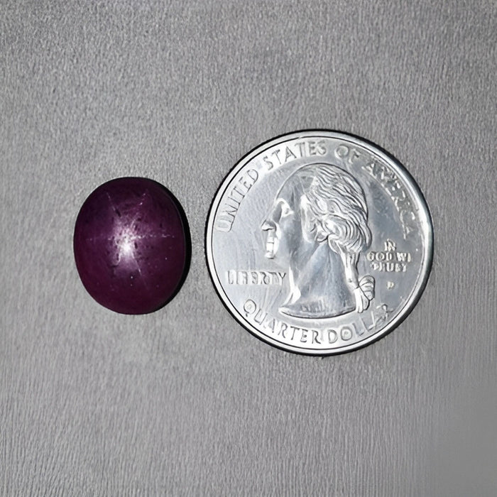 16.00cts Natural Untreated Star Ruby Gemstone Oval Shape Cabochon 14.5*11.5mm