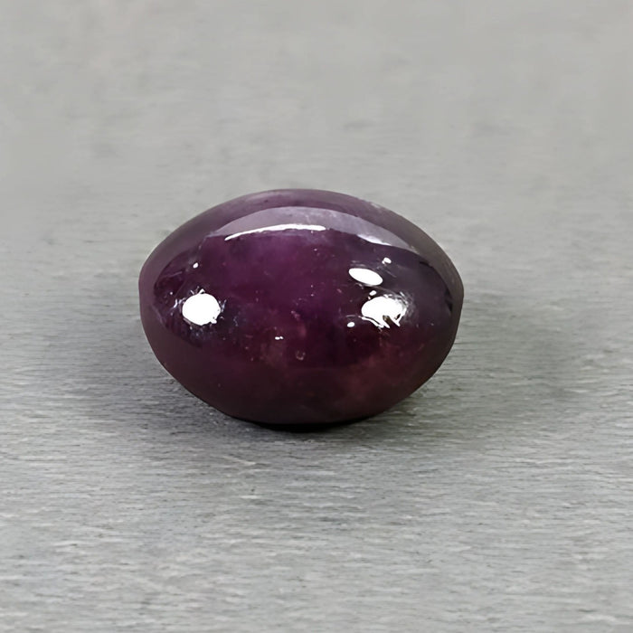 16.85cts Natural Untreated Star Ruby Gemstone Oval Shape Cabochon 14.5*12.5mm