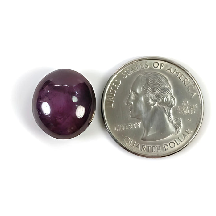 22.80cts Natural Untreated Star Ruby Gemstone Oval Shape Cabochon 16*14.5mm