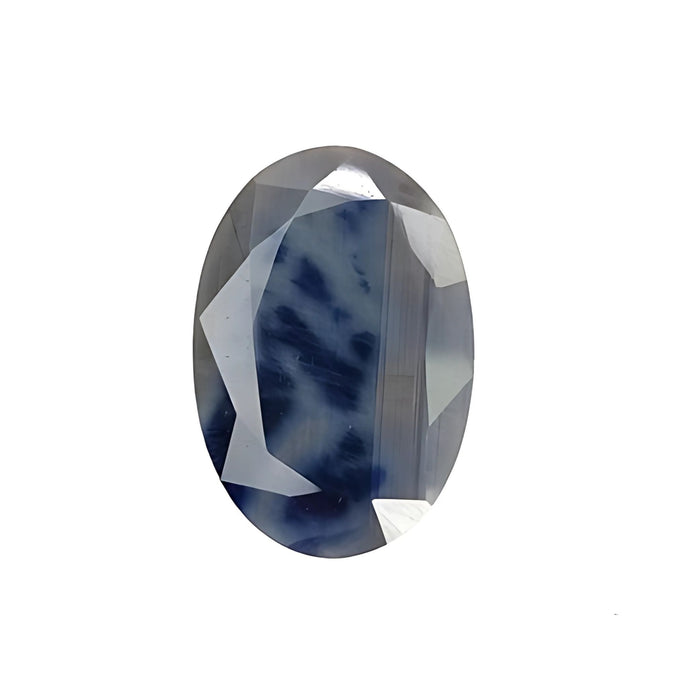 blue sapphire oval faceted cut
