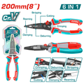 6-in-1 Multi-function long nose pliers 200MM THTMF286