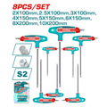 8 Pcs Thandle ball point hex wrench set THHW80826