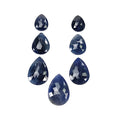 Blue Sapphire pear rose cut