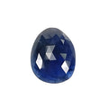 blue sapphire fancy rose cut slices
