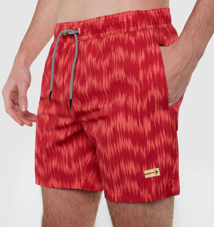 Abstract Floral Swim Trunk Coral