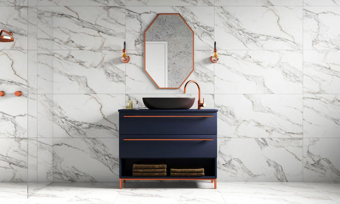 Alpino White 20x40 Satin Porcelain Tile