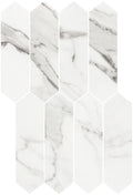 Alps Bianco Matte Picket Porcelain Mosaic Tile 11x18