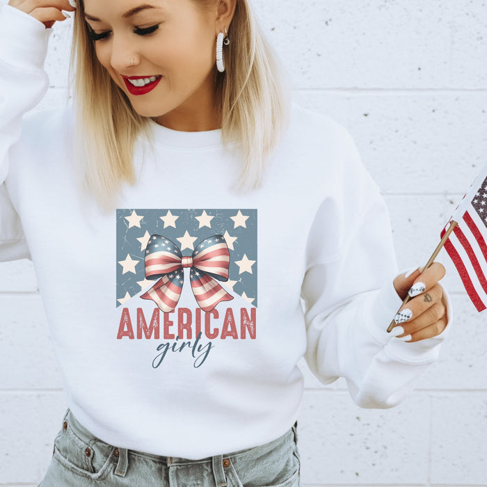 American Girly Crewneck Sweatshirt - Trendznmore