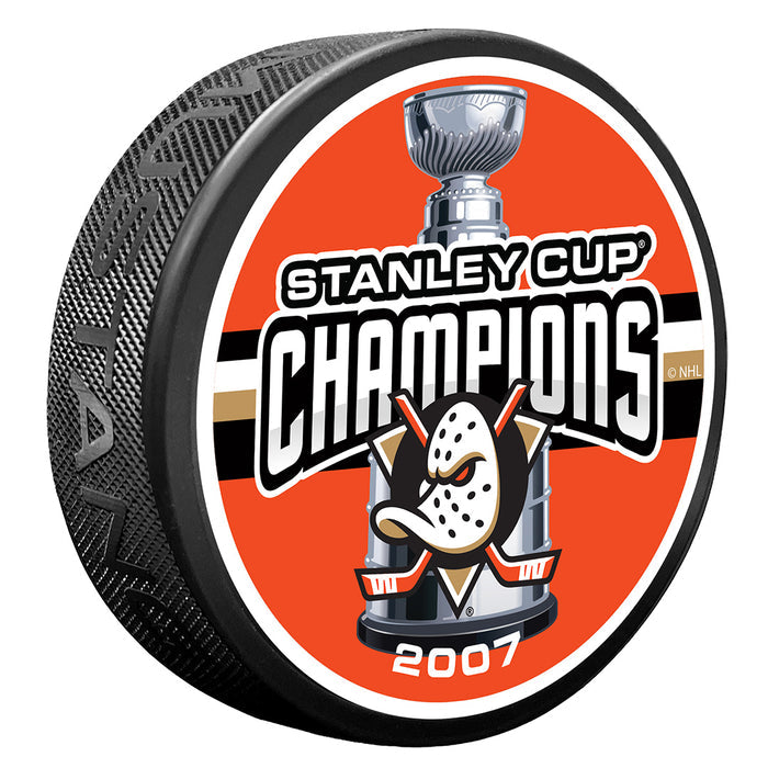 Anaheim Ducks Puck -  1 TIME CHAMP