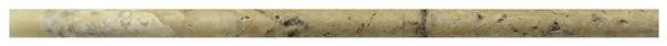 Antique Onyx Tumbled Travertine Pencil Liner 3/4x12