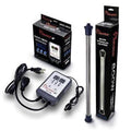 A box with an Aquatop Titanium Heaters, a power supply, and a temperature indicator from TAS.