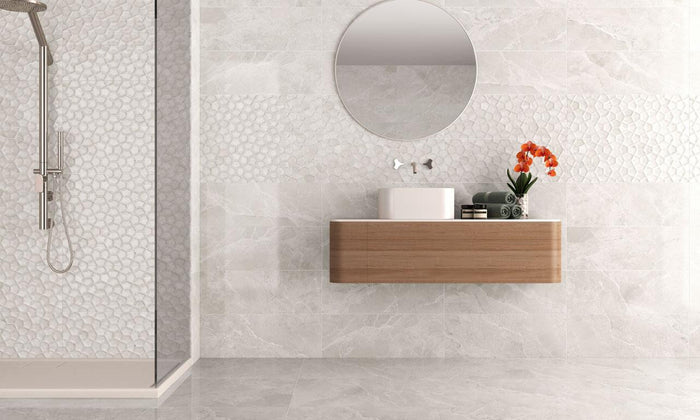 Ariana White 10x27 Glossy Ceramic Wall Tile