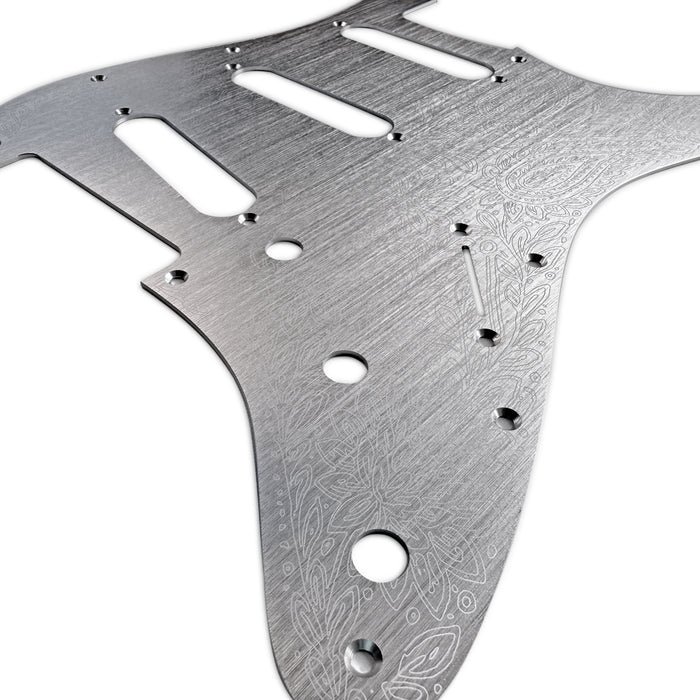 AxLabs Aluminum Etched Paisley Strat-style Pickguard - S/S/S - AxLabs