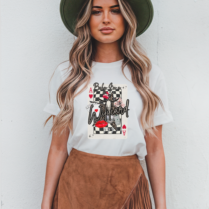 Baby I'm a Wildcard Western Graphic T-Shirt