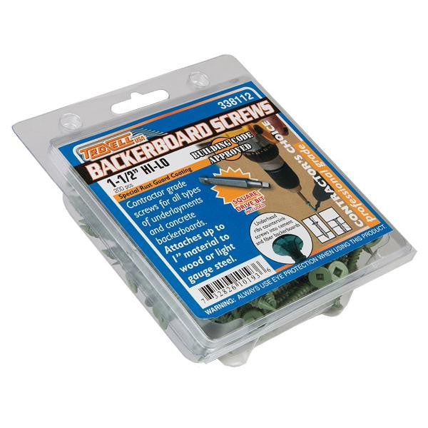 Backerboard Screws 1-1/2" 200 Pack