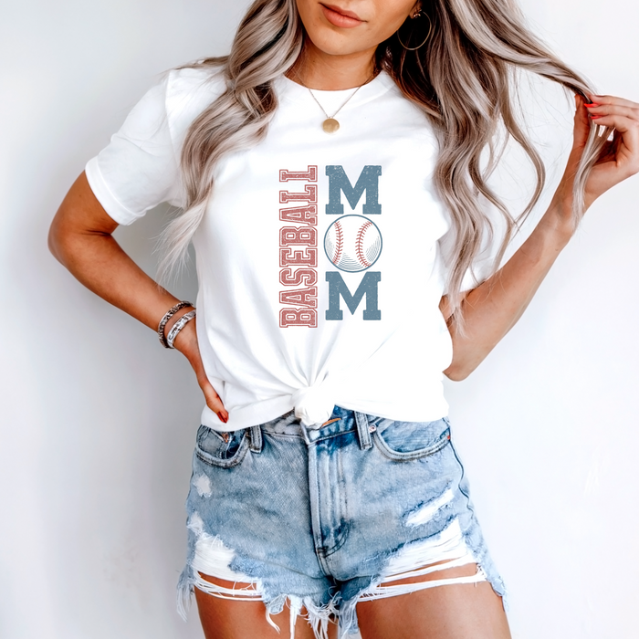 Baseball MOM Graphic T-Shirt