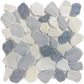Beachwave Natural Pebble Stone Mosaic Tile 12x12 Sheet