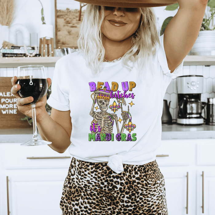 Bead Up Funny Mardi Gras T-Shirt - Trendznmore