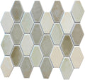 Beige Blend Diamond Glass Mosaic Tile 12x12 Sheet