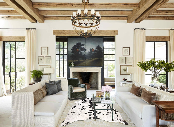 Black and White Cowhide Rug #B10574