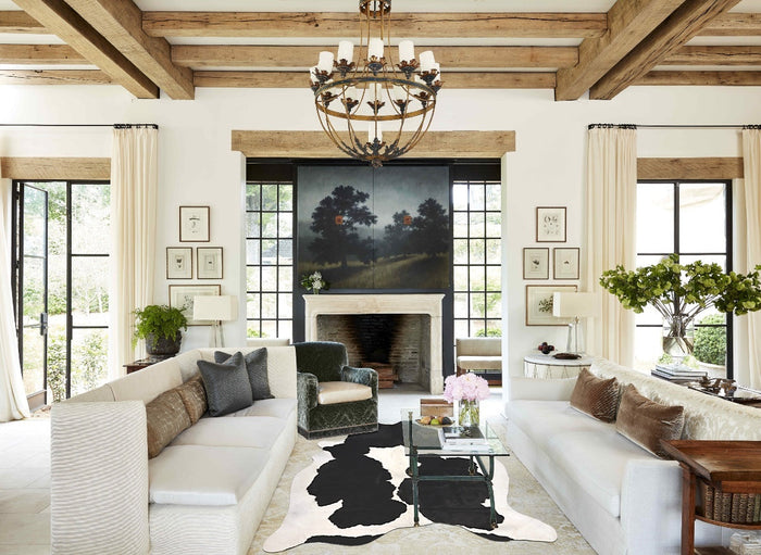Black and White Cowhide Rug #B10335