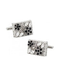Black & White Filigree Cufflink
