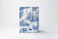 Blue Toile Gift Bag