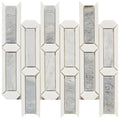 Blue Valley Framed Strips Stone Mosaic Tile 12x12 Sheet