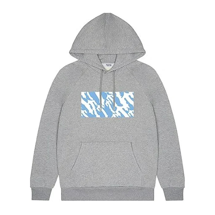 Bluza Trapstar Wavy T Box Hoodie Grey/Blue TRAPSTAR Bluzy