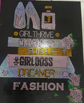 BOOKS CANVAS 16 X 20 BLING TRANSFERS