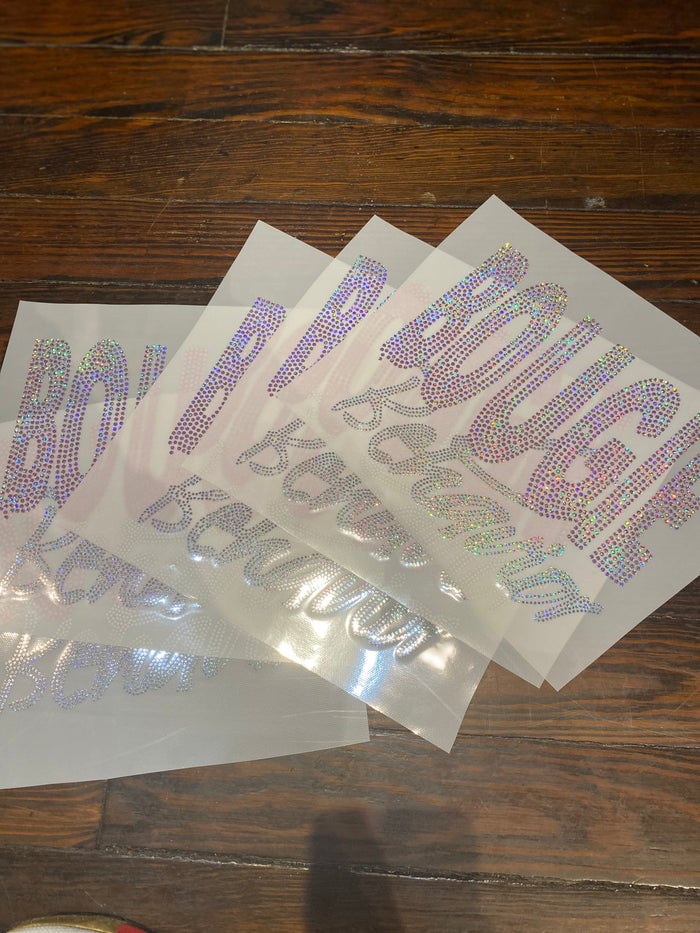BOUGIE BEHAVIOR BLING TRANSFERS