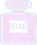 BOUGIE PERFUME BOTTLE CANVAS 11 X 11 BLING TRANSFERS