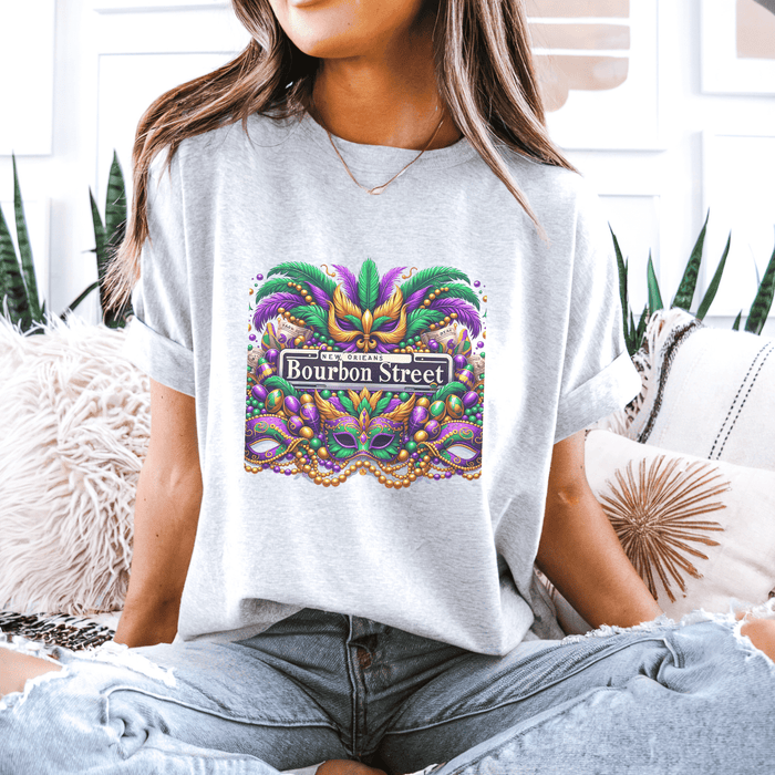 Bourbon Street Mardi Gras T-Shirt - Trendznmore