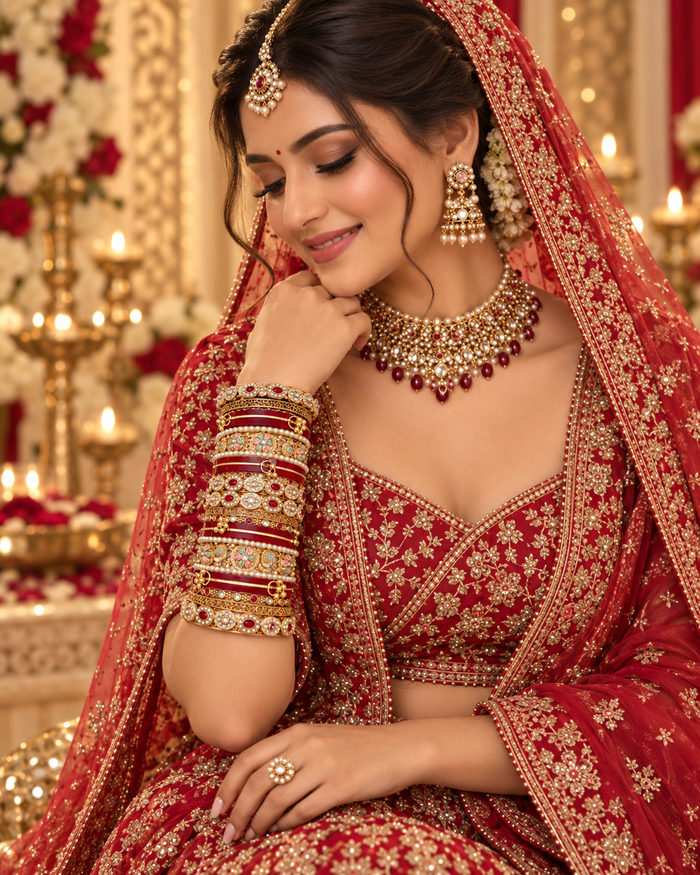 Bridal chuda bangle set size 2.4