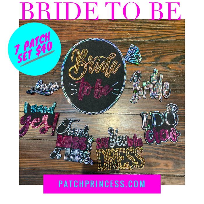BRIDE TO BE 7 PATCH SET