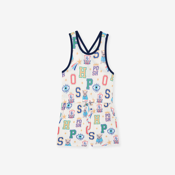 Brooke Criss-Cross Back Romper