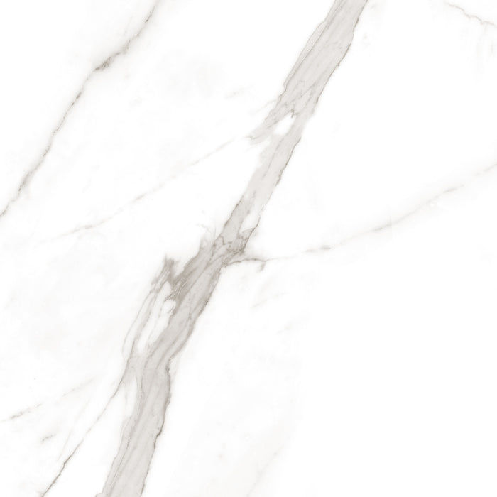 Calacatta Tranco 32x32 Polished Marble Look Porcelain Tile