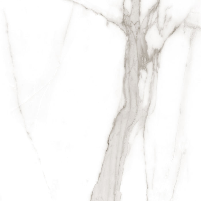 Calacatta Tranco 32x32 Polished Marble Look Porcelain Tile