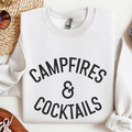 Campfires and Cocktails Women's Crewneck Sweatshirt