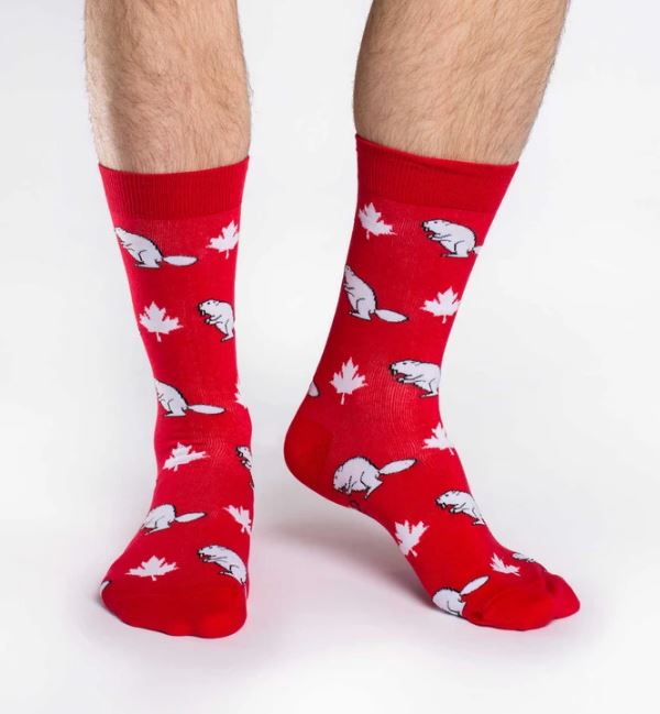 Canada Beaver Crew Socks
