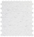 Carrara Barrel Glass Mosaic Tile 12x12 Sheet