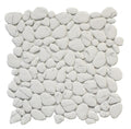Carrara Glass Pebble 12x12 Mosaic Tile