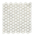 Carrara White 1x1 Hex 11x12 Marble Mosaic Tile