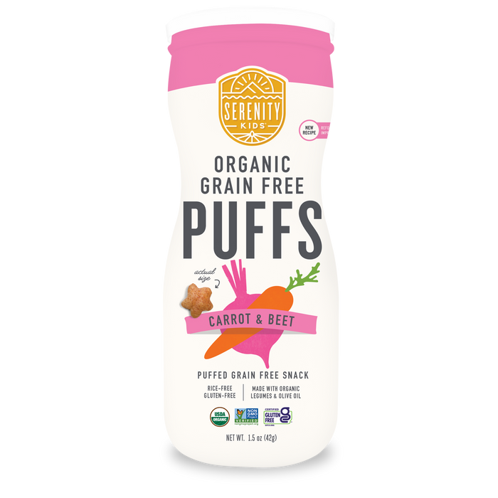Organic Grain Free Carrot Beet Puffs Front