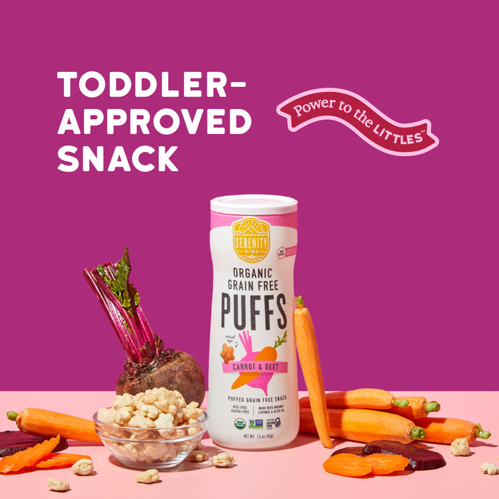 Carrot & Beet Organic Grain Free Puffs, No Sugar