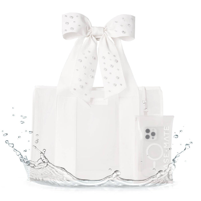 Case-Mate Ivory Pearl Bow Jelly Tote Bag - The Preppy Bunny