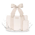 Case-Mate Latte Gingham Bow Jelly Tote Bag - The Preppy Bunny