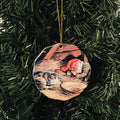 Ceramic Ornament, Tomte & Cat sleeping